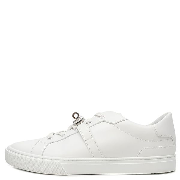 エルメス HERMES スニーカー デイ レザー ホワイト #41 白 ローカット