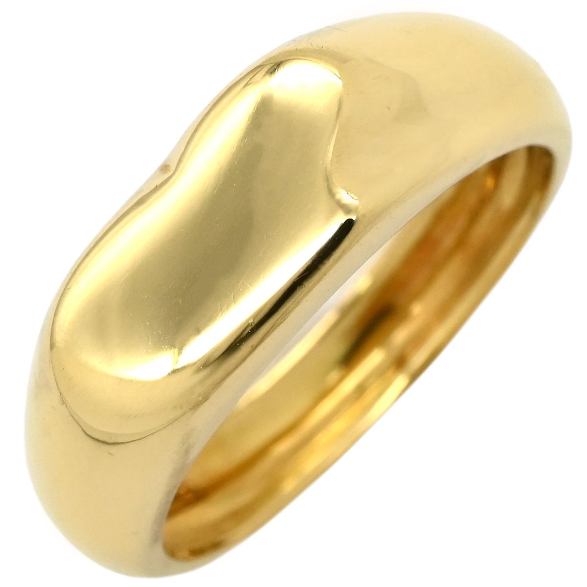 ティファニー Tiffany Co リング 指輪 フルハート イエローゴールド T＆Co エルサ ペレッティ Au 750 18 K 18金 ハートモチーフ 10 5号