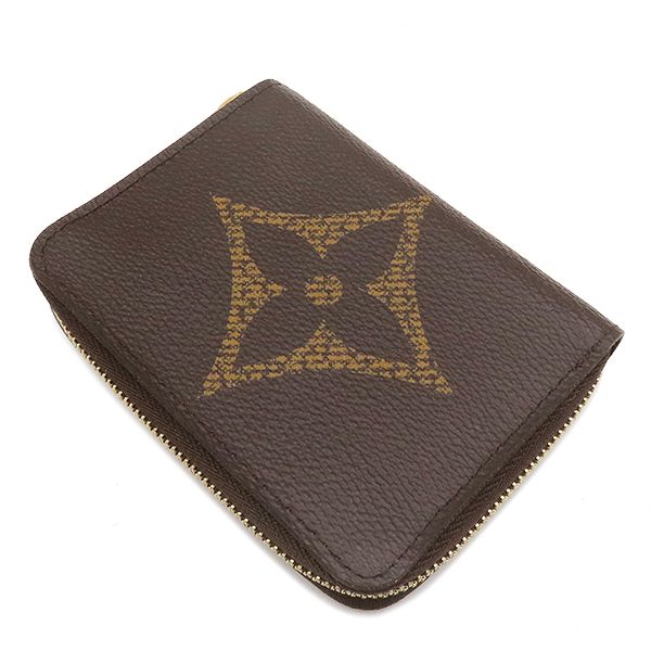 ルイヴィトン LOUIS VUITTON コインケース ジッピー コインパース レザー モノグラムジャイアントキャンバス モノグラム ゴールド金具 茶 小銭入れ カード入れ M 69354 RFID