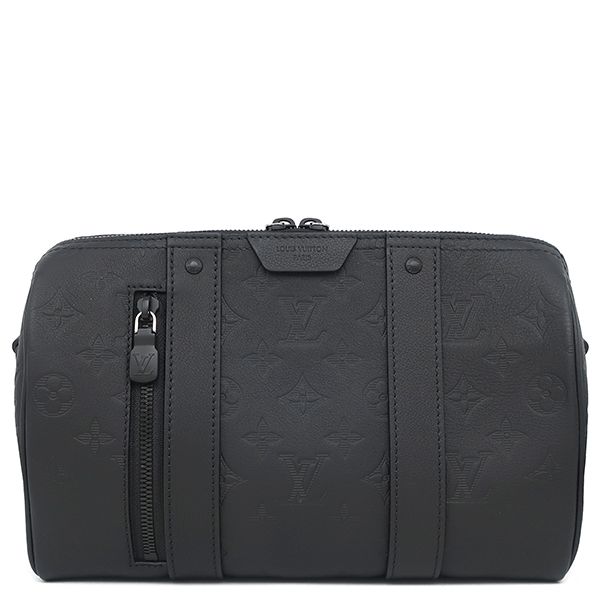 ルイヴィトン LOUIS VUITTON ショルダーバッグ シティ キーポル レザー モノグラムシャドウレザー ノワール マットブラック金具 黒 M 26750 RFID 箱
