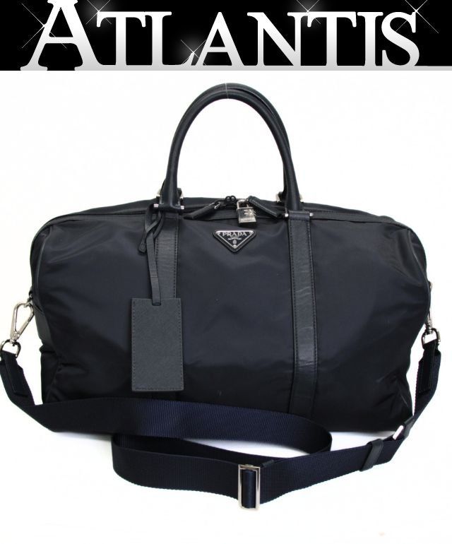 プラダ PRADA 三角ロゴ 2WAY トラベルバッグ ボストンバッグ ナイロン