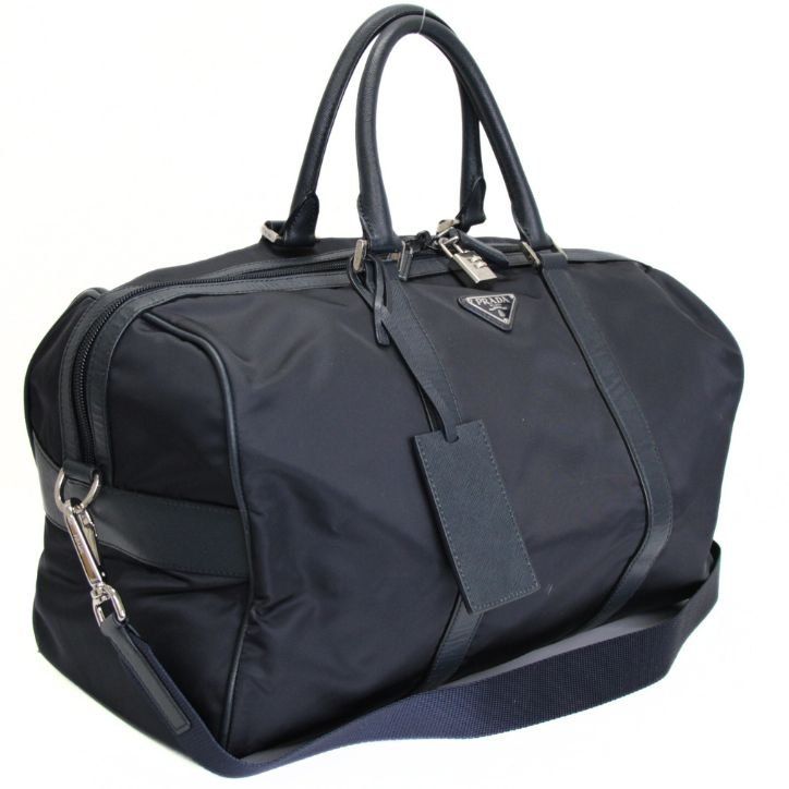 PRADA プラダ 三角ロゴ 2way ボストンバッグ ナイロン ブラック PRADA プラダ 三角ロゴ 2way ボストンバッグ ナイロン ブラック PRADA