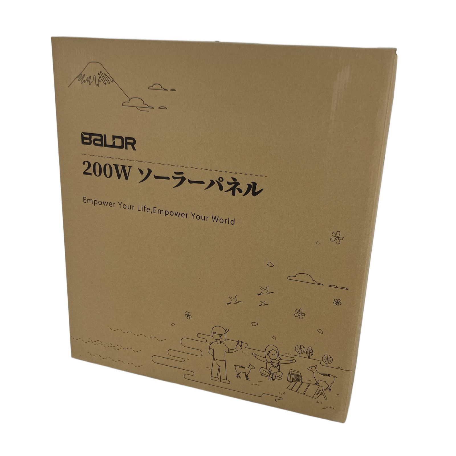 BALDR TSP-120 F 120 W ソーラーパネル 折り畳み式 家電 開封