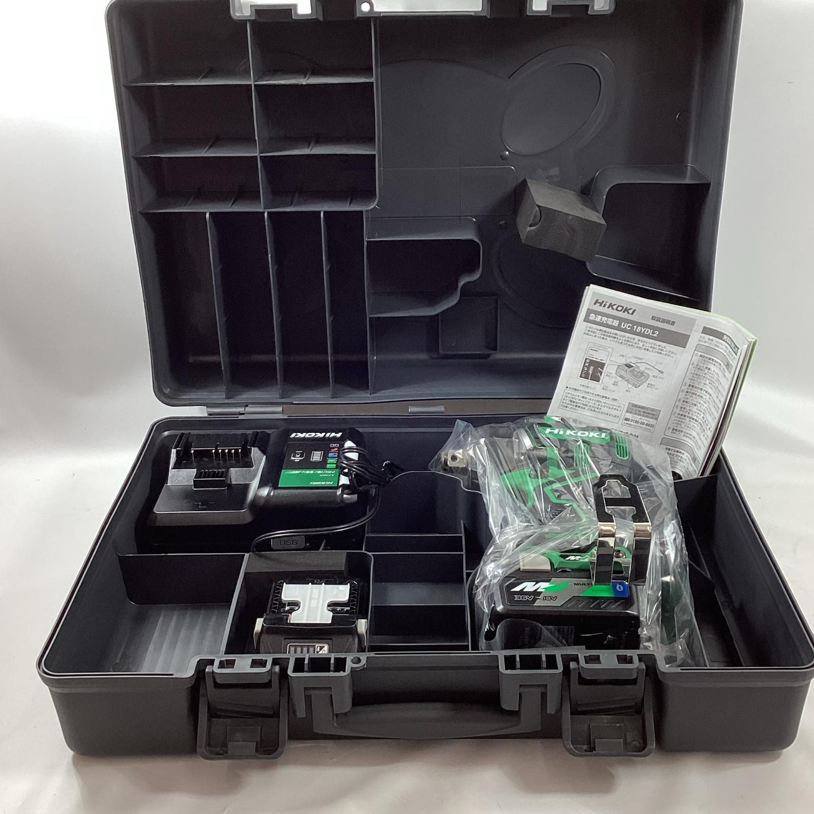 HiKOKI ハイコーキ インパクトレンチ WR 36 DD 2 XPS 充電器 充電池 ケース付