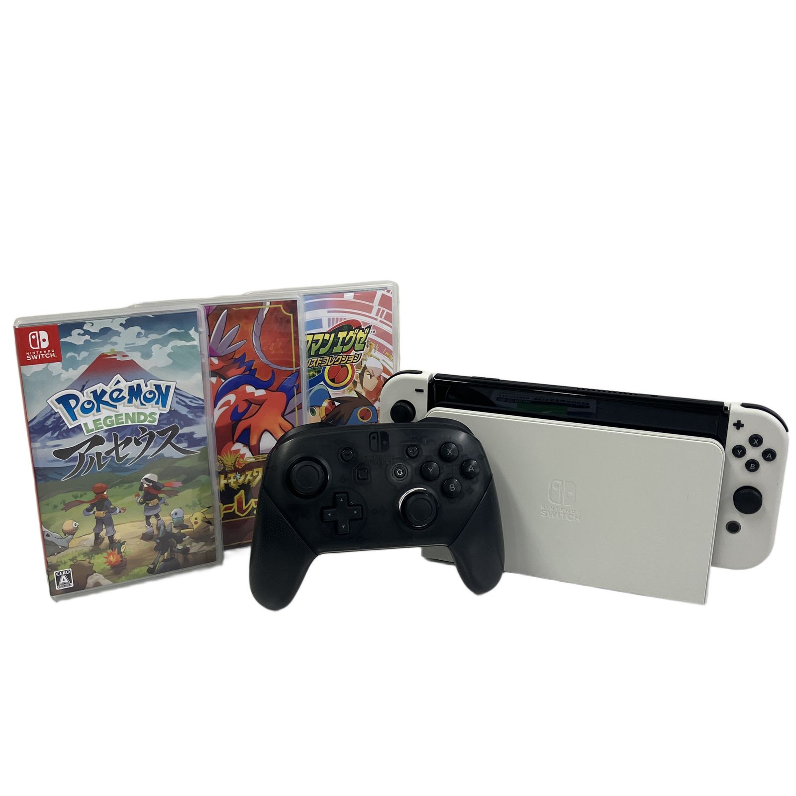 Nintendo Switch HEG-001 有機ELモデル 本体 ソフト付き 箱なし ゲーム機