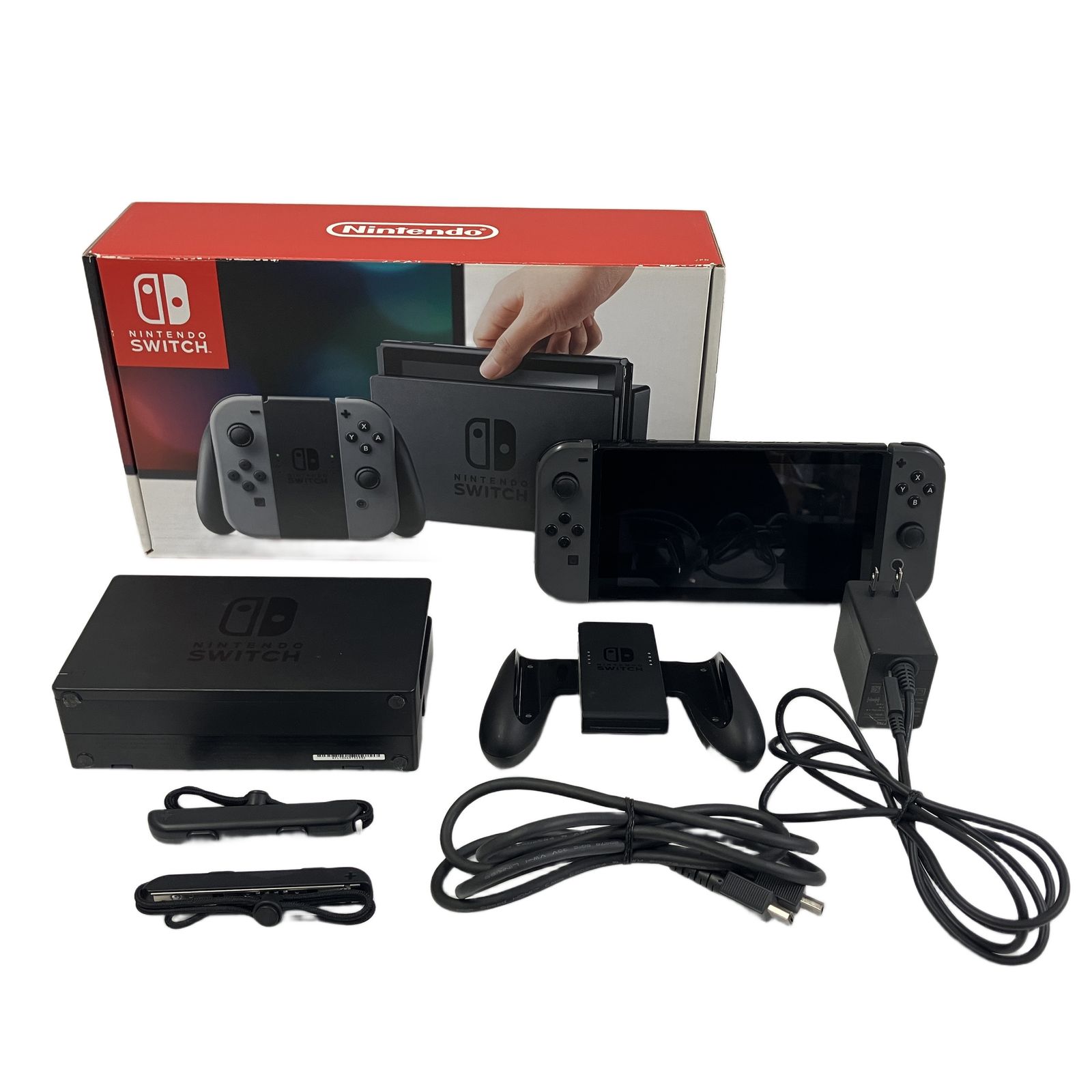 任天堂 Nintendo Switch 本体 セット Joy-Con グレー ゲーム機 中古