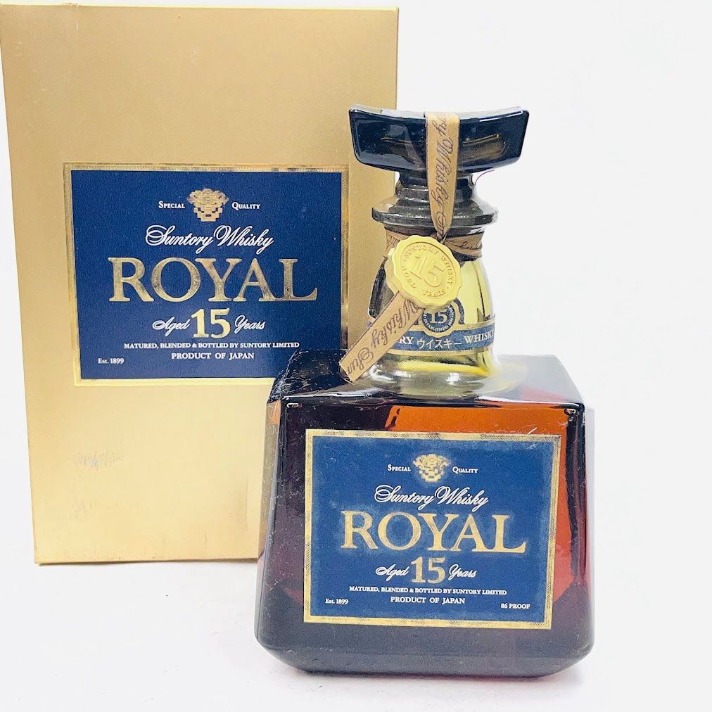 サントリー ローヤル プレミアム15年 700ml 箱付 - メルカリ