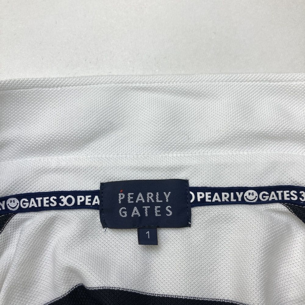 サイズ：1 PEARLY GATES パーリーゲイツ 30周年 長袖ポロシャツ ニコ