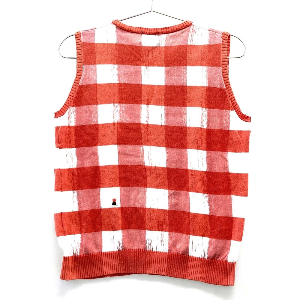 ピッコーネクラブウールベスト サイズ：1 PICONE CLUB ピッコーネクラブ ニットベスト チェック柄