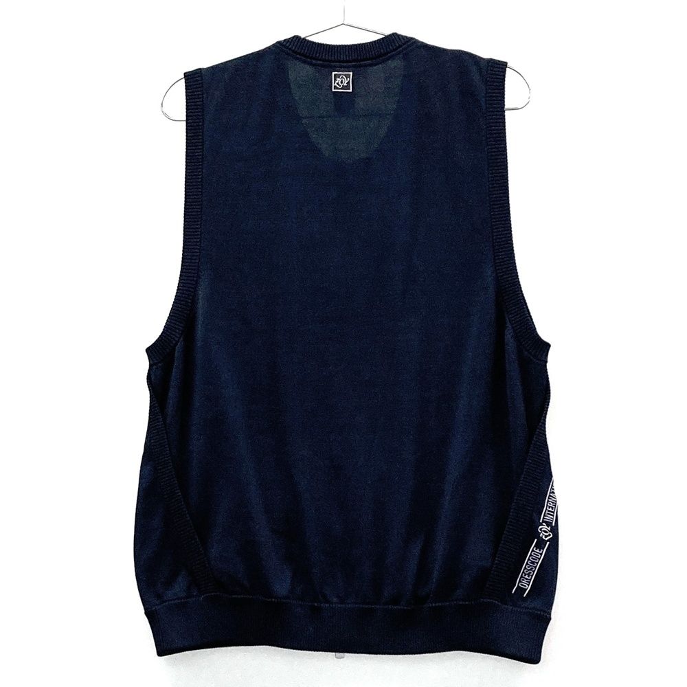 サイズ：40 ZOY ゾーイ ジップ ニットベスト ネイビー系 [240101543215