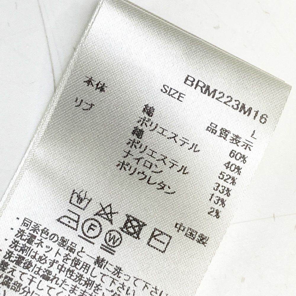 サイズ：L BRIEFING GOLF ブリーフィング TRAVEL モックネック ニット