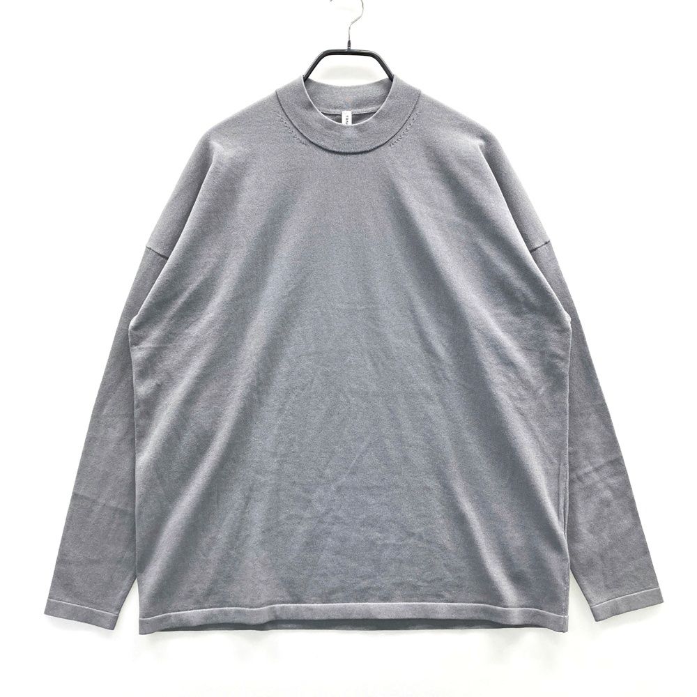 サイズ L GOLF ブリーフィング TRAVEL モックネック ニットセーター グレー系 ゴルフウェア メンズ ストスト