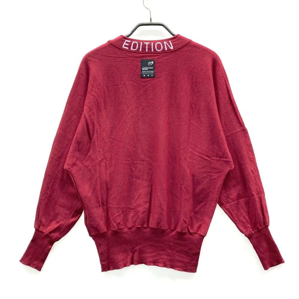 サイズ 2 MASTER BUNNY EDITION マスターバニーエディション 長袖 ニットセーター レッド系 ゴルフウェア レディース ストスト