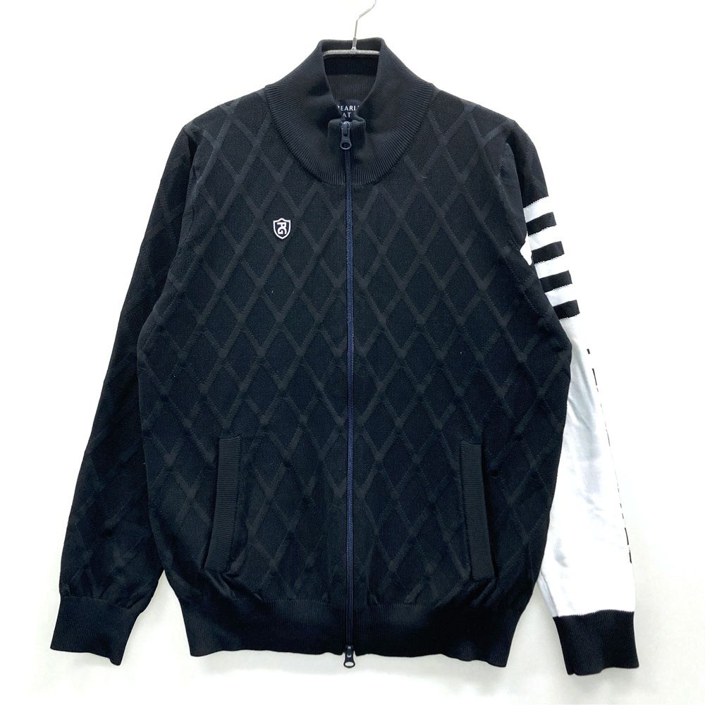 サイズ 0 PEARLY GATES パーリーゲイツ ニットジャケット ブラック系 ゴルフウェア レディース ストスト