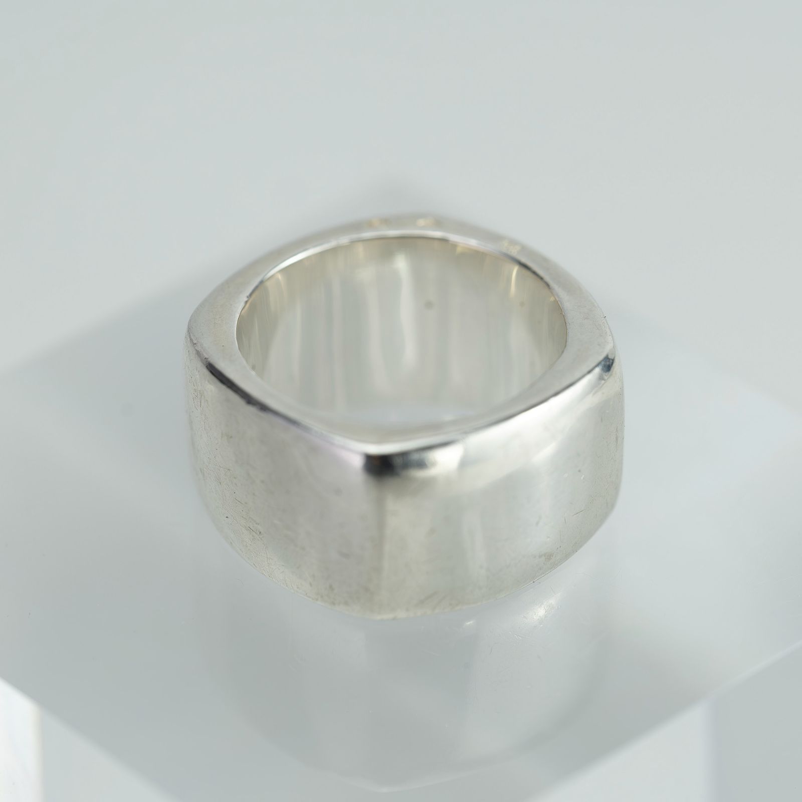 シャネル CHANEL ロゴ リング シルバー925 約15号 指輪 シルバー