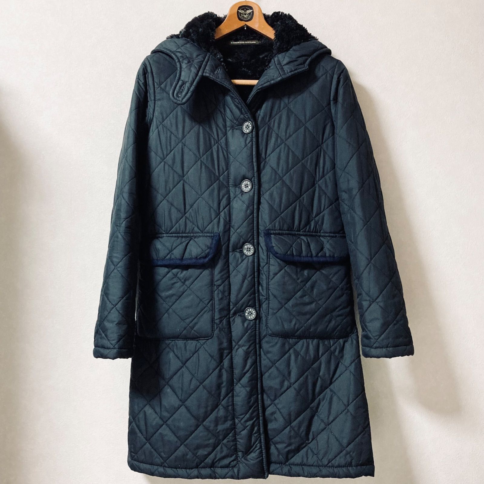 【マッキントッシュ】美品 中綿コート キルティング 8サイズ レディース マッキントッシュ MACKINTOSH SCOTLAND 英国製 キルティングコート