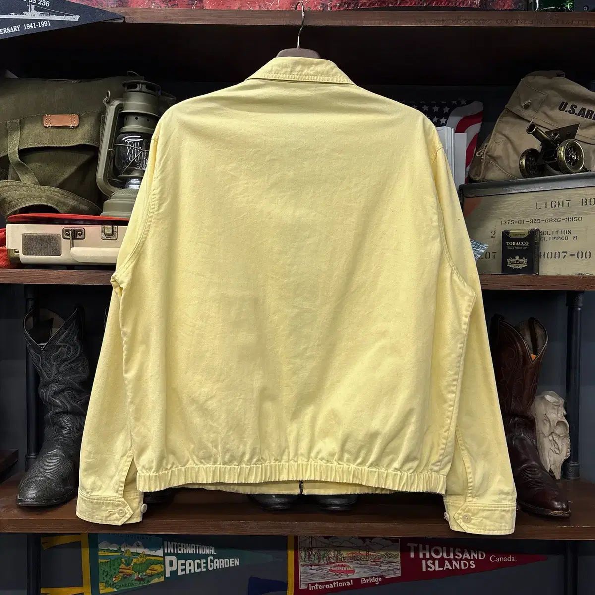 90s ポロラルフローレン イエロー ソフトコットン スイングトップ