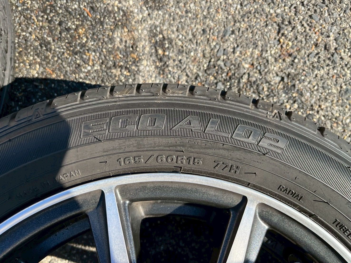  2511 138 06 MONZA JAPAN JP STYLE WOLX 100 4 H 15 5 J 43 15インチ ハブ径約52 mm タイヤホイール 4本 ALLAGE ECO ALO 2 165 60 R 製 15インチ タイヤ ホイールセット