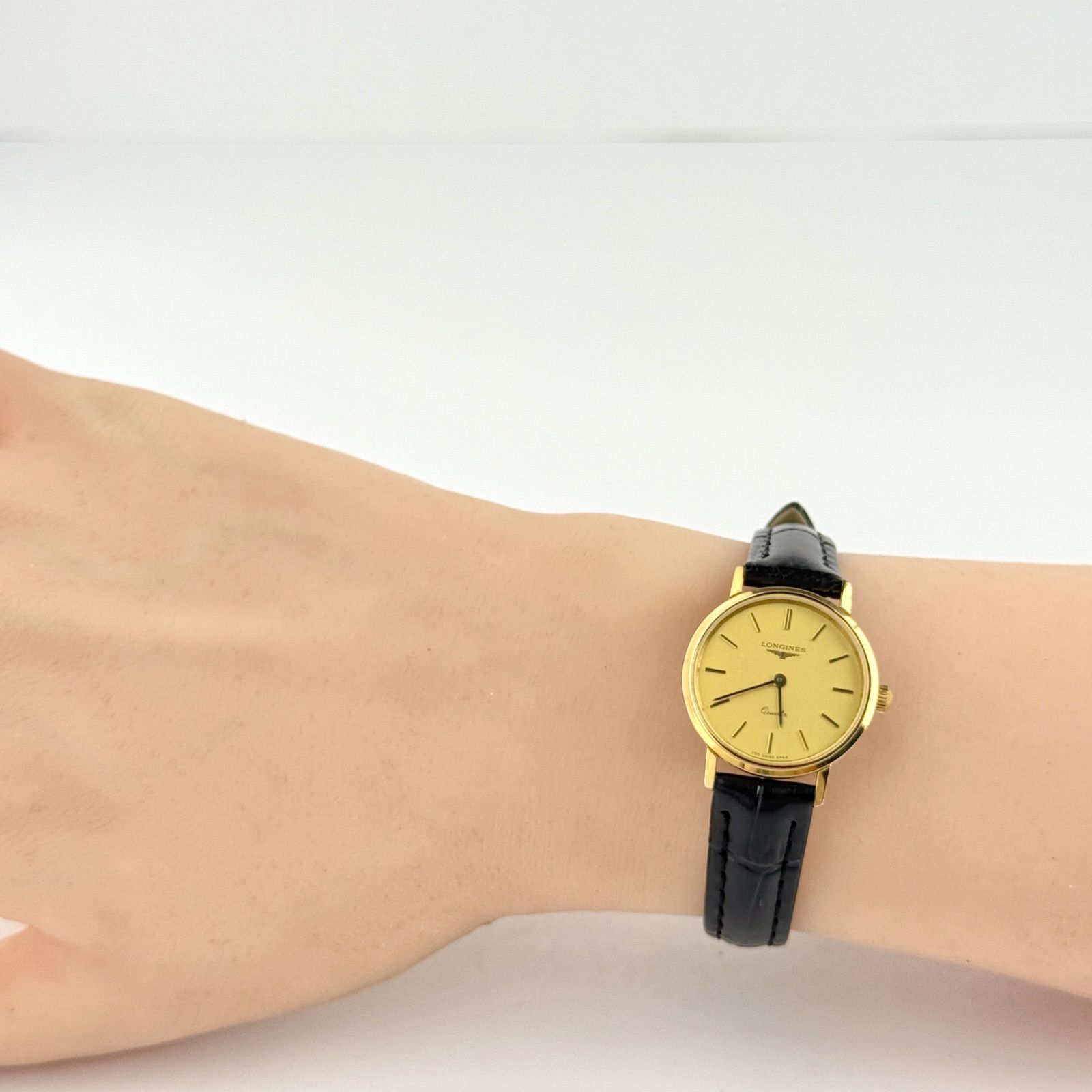 ロンジン ゴールド 新品ベルト 新品電池 レディース 腕時計 797 - メルカリ