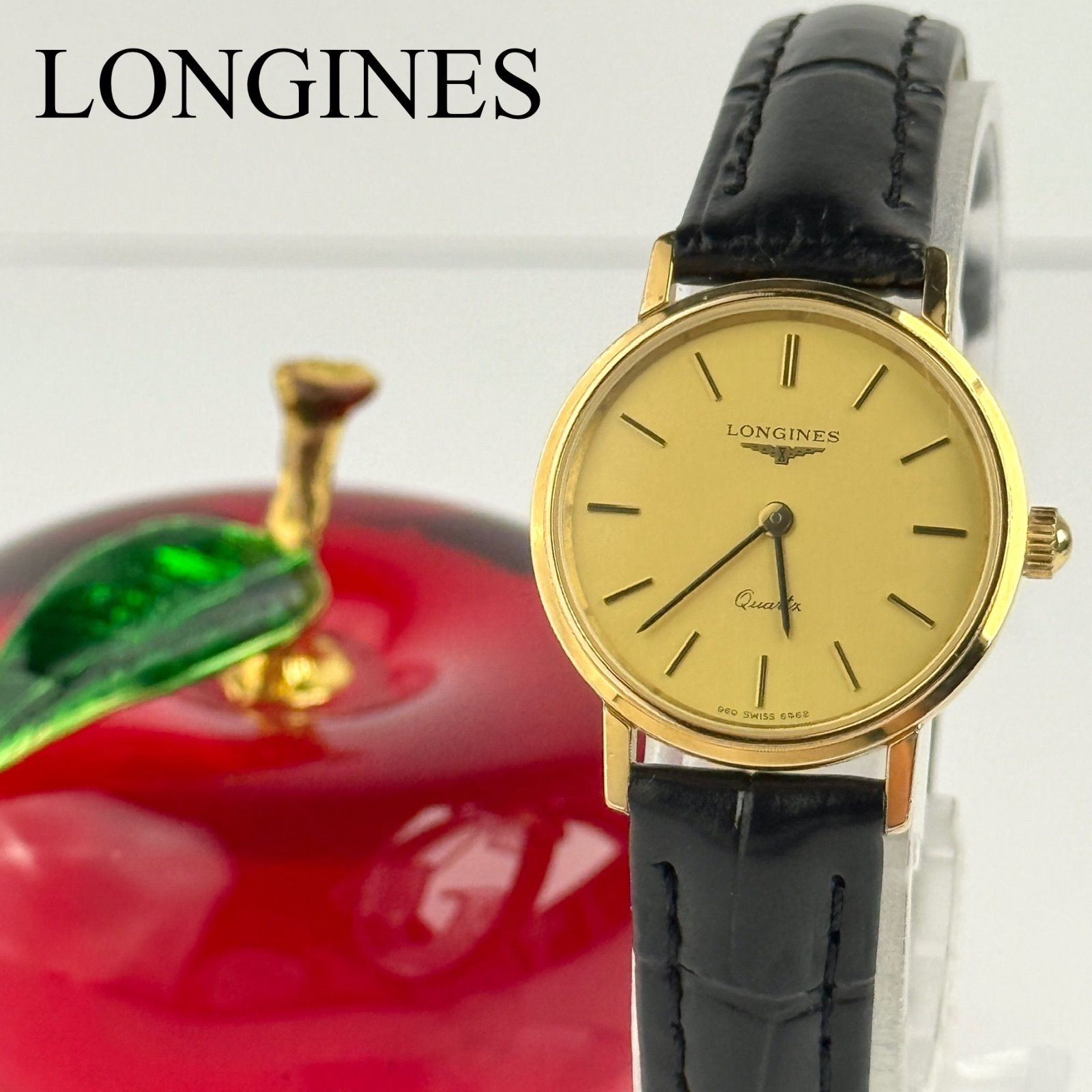 ロンジン ゴールド 新品ベルト 新品電池 レディース 腕時計 797 - メルカリ