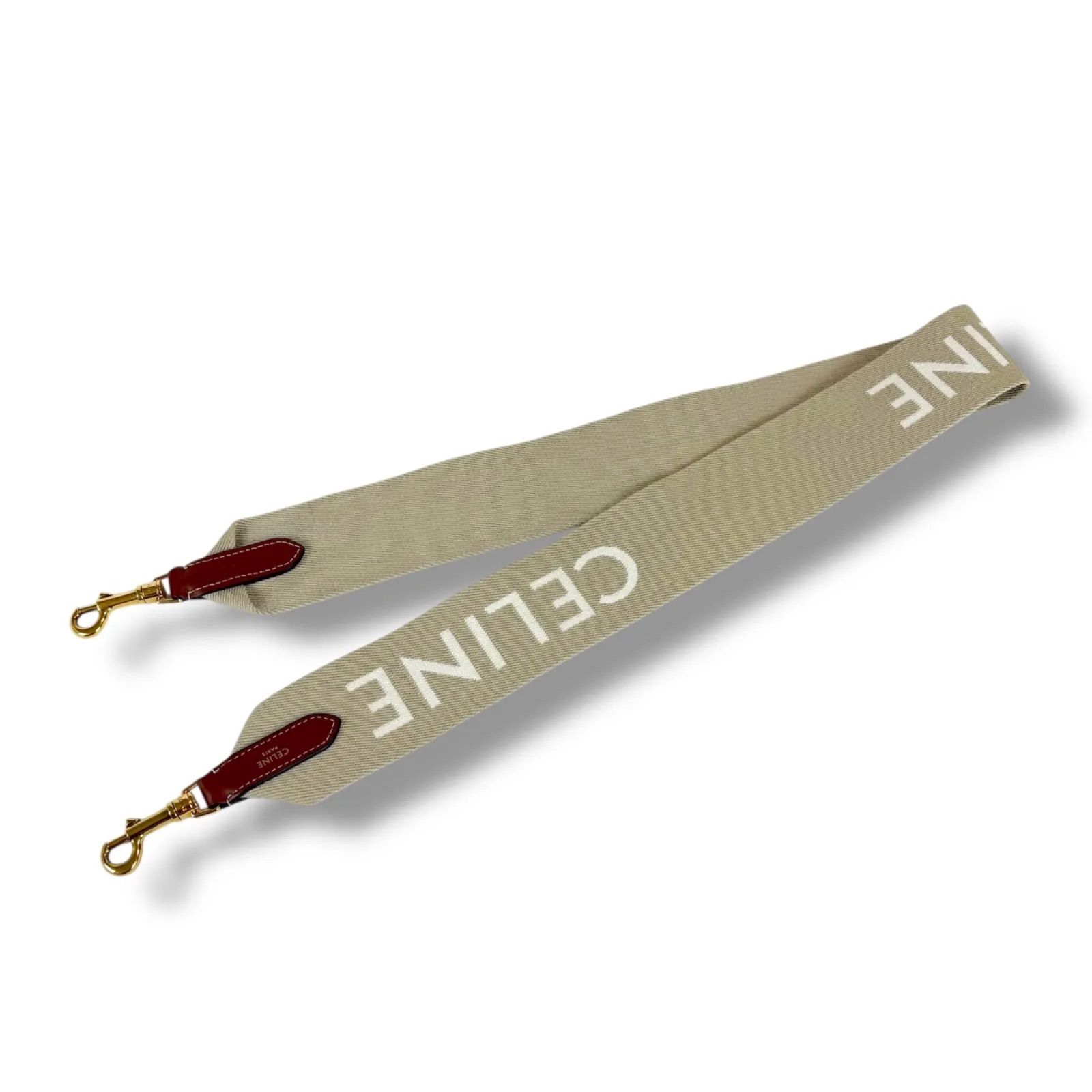 CELINEジャカード ロングストラップ / ウール セリーヌ CELINEジャカード ロングストラップ ウール ベージュ