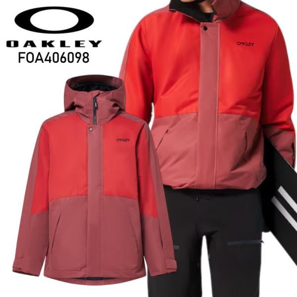 【新品】Oakley フード付きアウター ウェア スノーボード スキー 赤 L OAKLEY（オークリー） ◎ 24-25 OAKLEY TNP NOSE GRAB SOFTSHELL