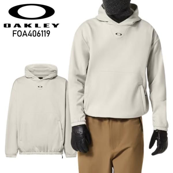 新品オークリースノボウエアXLサイズ ☆ XLサイズ OAKLEY SOLAR RAIL SOFTSHELL HOODIE カラー:MIST