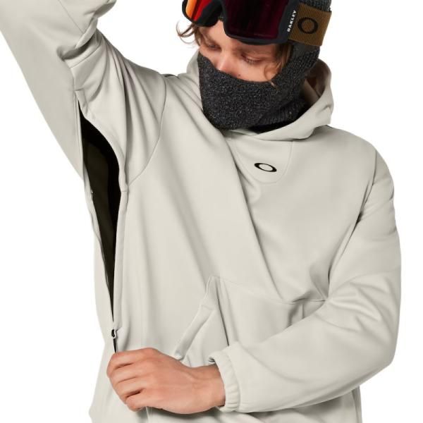 新品オークリースノボウエアXLサイズ ☆ XLサイズ OAKLEY SOLAR RAIL SOFTSHELL HOODIE カラー:MIST