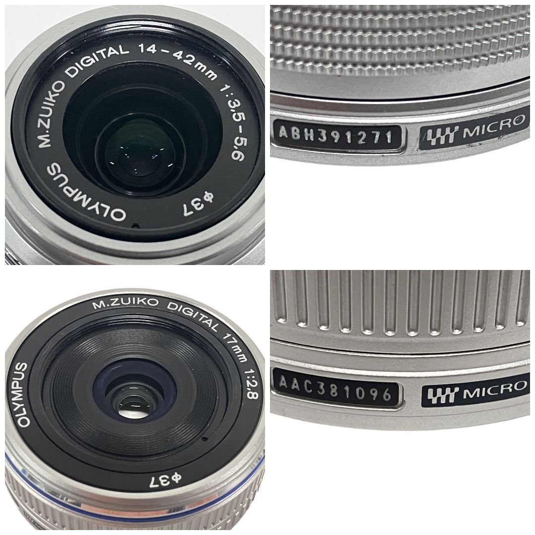 OLYMPUS PEN mini E-PM1 14-42mm 17mm ミラーレス 一眼 カメラ ダブル