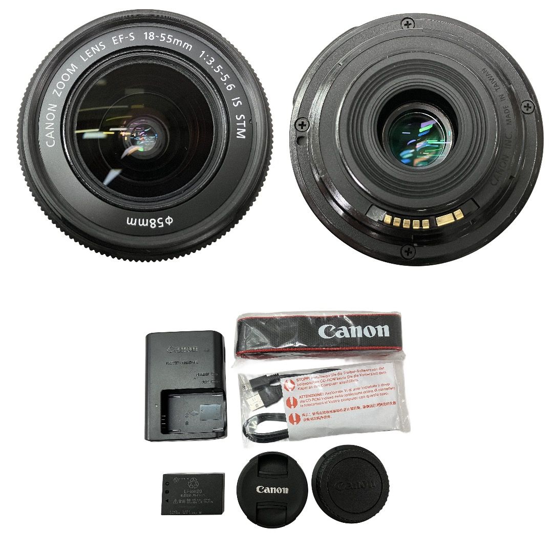 【元箱付き】Canon EOS Kiss X7 EF-S 18-55mm STM 元箱あり】 Canon Kiss X7 ダブルレンズキット 18-55mm IS STM 標準