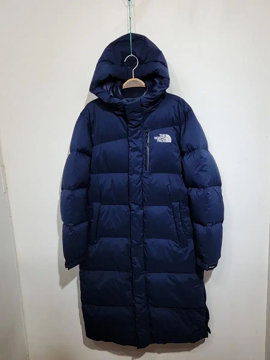 【美品】The North Face ネイビー ダウンジャケット ロングコートM ノースフェイス ベンチコート ロングダウンジャケット ロングコート
