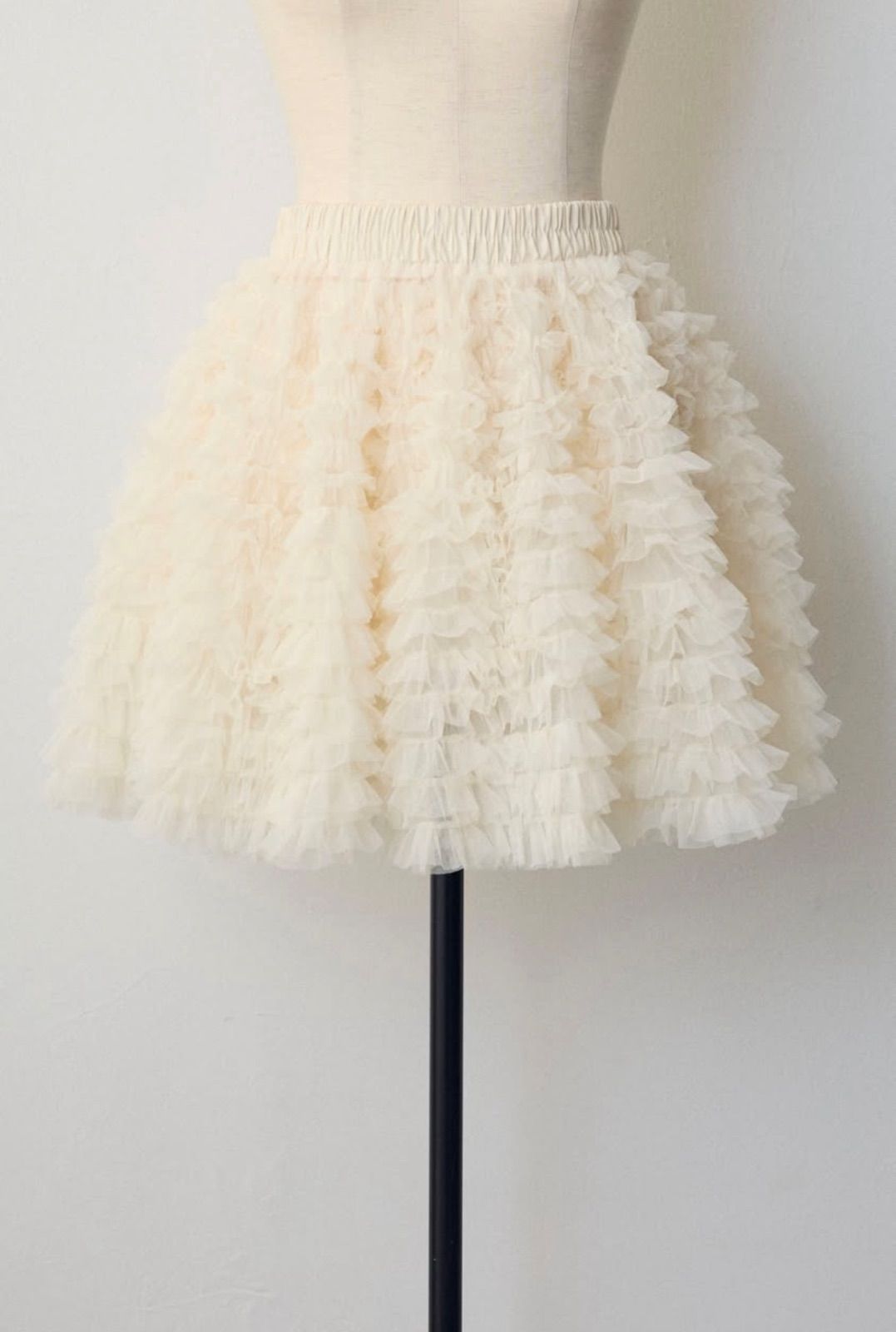  SET ドッグジャガードニット紺 ホイップチュールミニ丈スカート白◾️Frene スカートセットアップ セットアップ