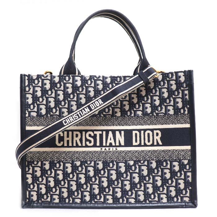 【新品未使用】DIOR ブックトート オブリーク ミディアム ネイビー Dior ディオール ブックトート ミディアム オブリーク トートバッグ