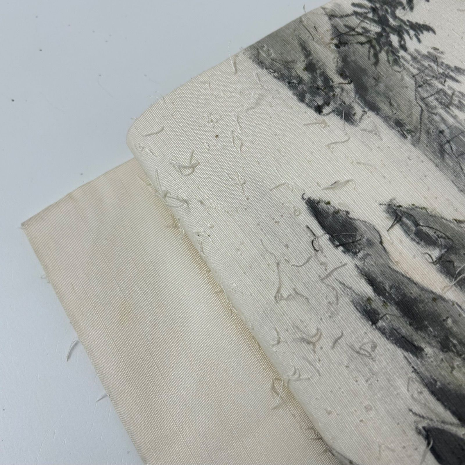 名古屋帯 正絹 作家物 髭紬 手描き風景 九寸 MA-2590 - メルカリ