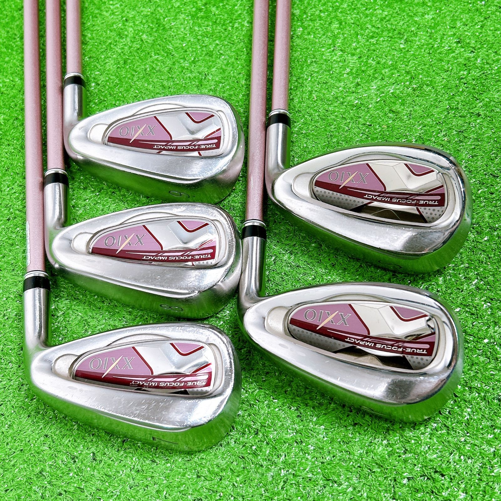 XXIO ゼクシオ MP1000 レディースアイアン 5本 L 初心者 ボルドー 10
