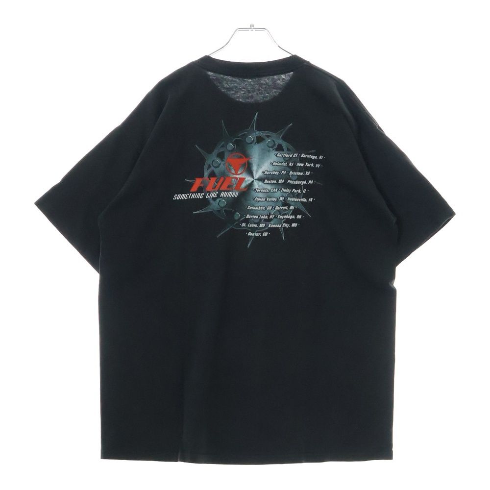 VINTAGE (ヴィンテージ) 00s FUEL SOMETHING LIKE HUMAN 2000 フューエル 両面プリント 半袖 Tシャツ カットソー ブラック