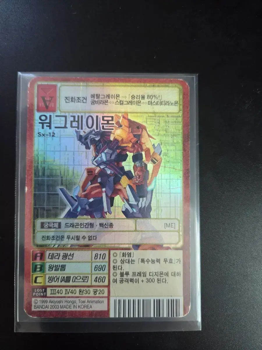 グーデジタルモンスターカード ウォーグレイモン Sx 12