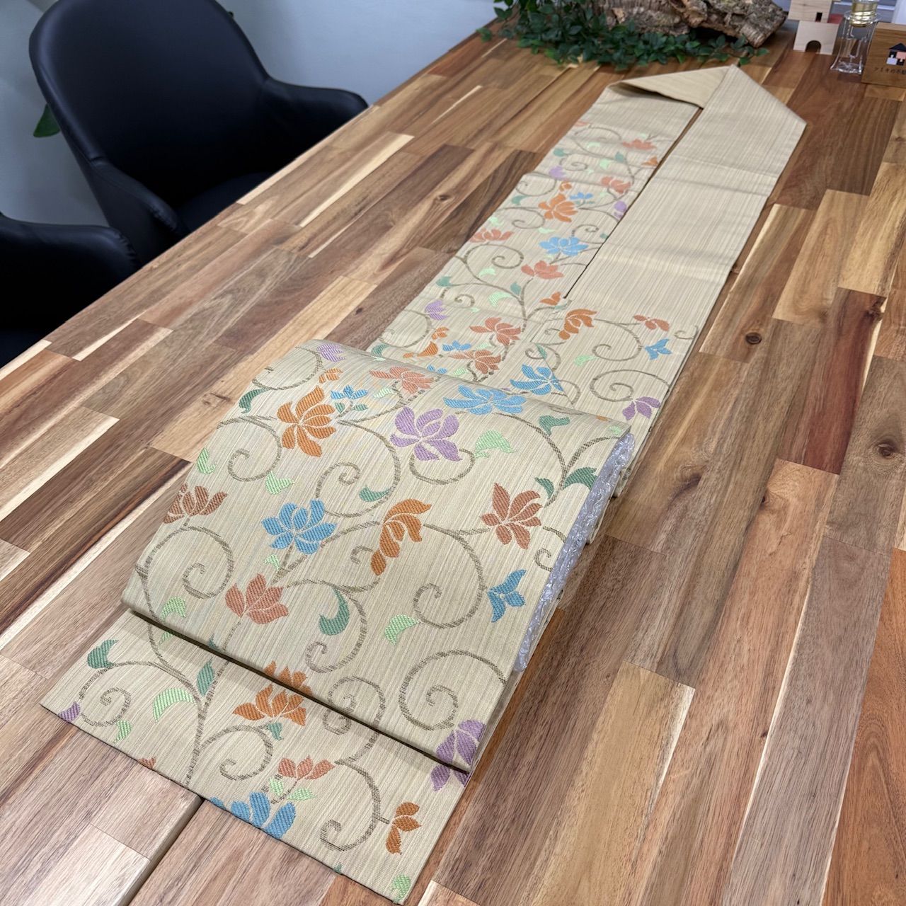 名門 川島織物 西陣織 錦九寸名古屋帯 中古美品 お仕立て上がり 正統派