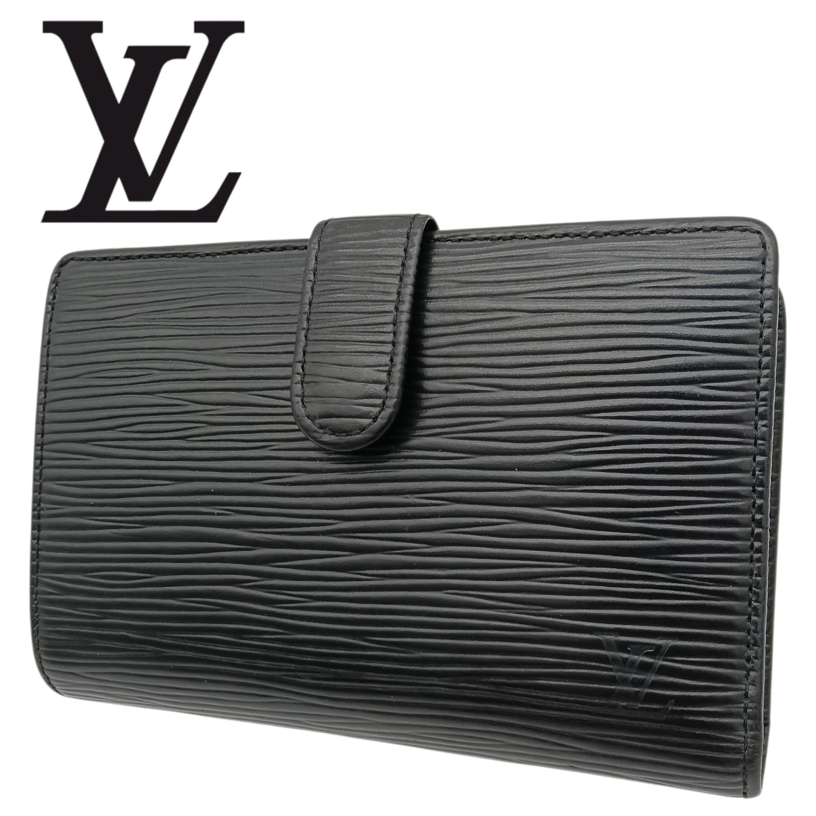LOUIS VUITTON ルイヴィトン ヴィエノワ エピ M 63242 ノワール がま口 財布 ルイ ヴィトン