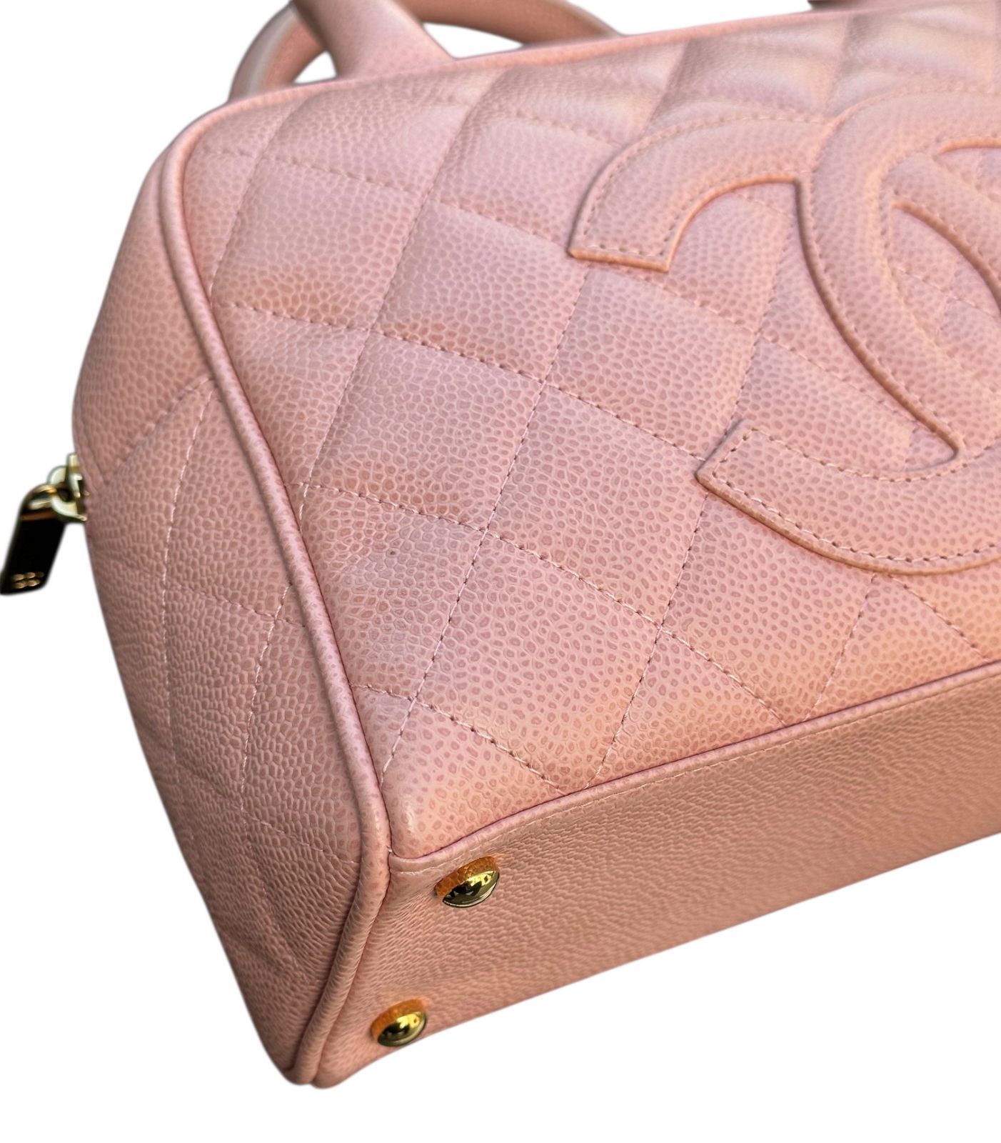 超美品◇本物シャネルCHANELヴィンテージマトラッセキャビアスキンココ