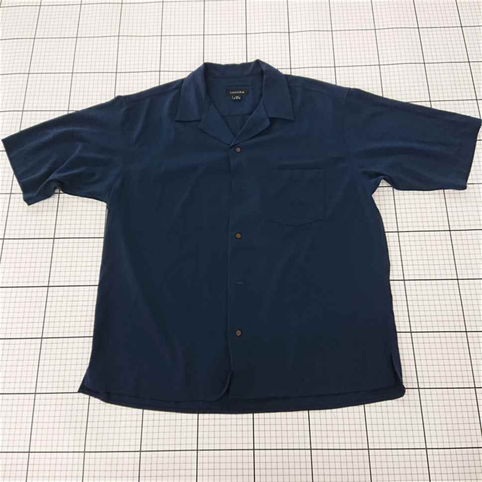 ◇ ⊂ コンファーム CONFIRM TO020302 オープンカラーシャツ ネイビー