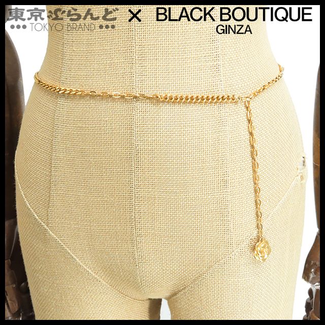 シャネル CHANEL カメリア チェーンベルト ゴールド メタル GP 98P