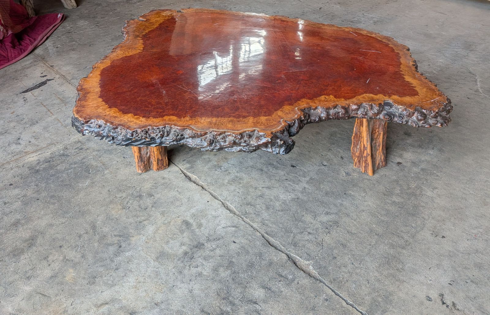 花梨 天然 木材 一枚板 銘木 希少 葡萄杢 瘤杢 座卓 花台 - メルカリ