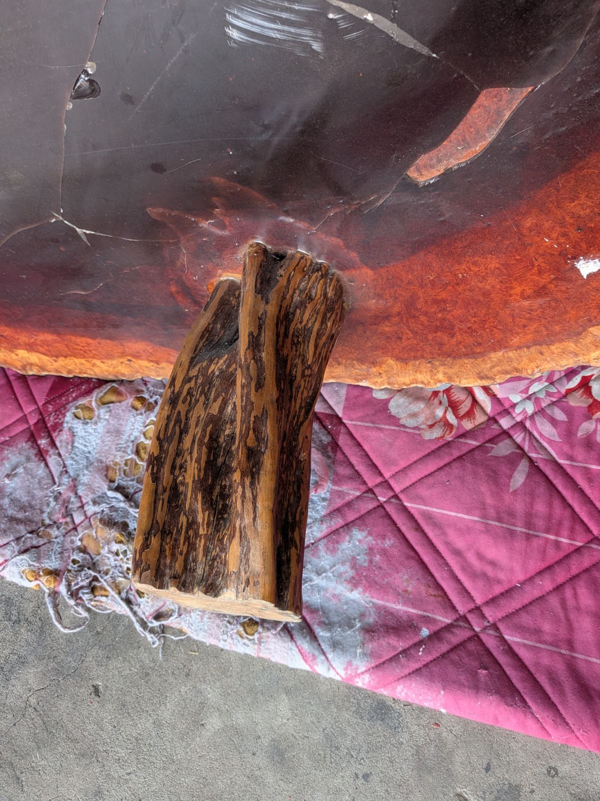 花梨 天然 木材 一枚板 銘木 希少 葡萄杢 瘤杢 座卓 花台 - メルカリ