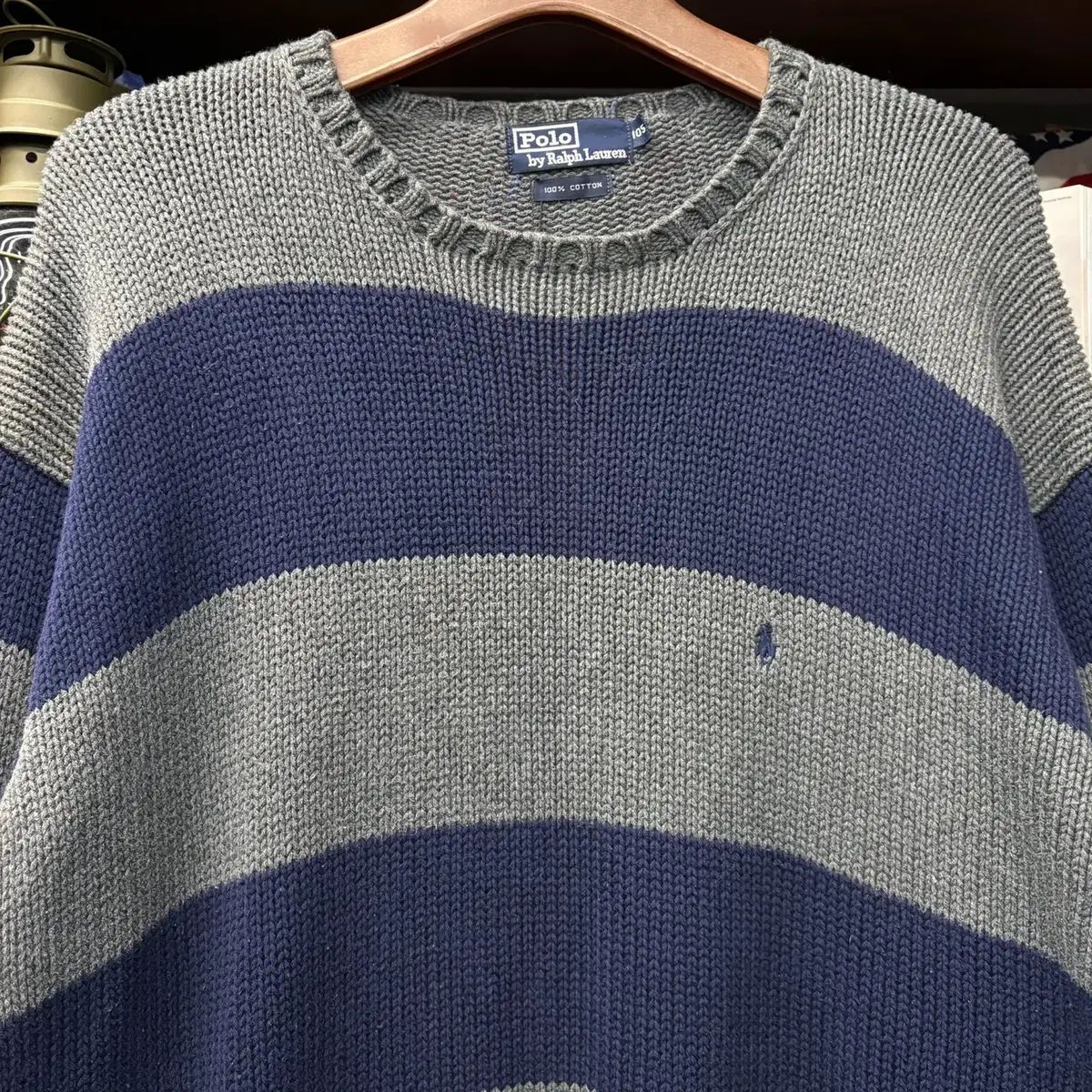 ヴィンテージ　ユーロ　ポロニット　スコットランド製　リネンコットン　90s 90s ポロ ラルフローレン オーバーサイズ ストライプ ラグビー 安い