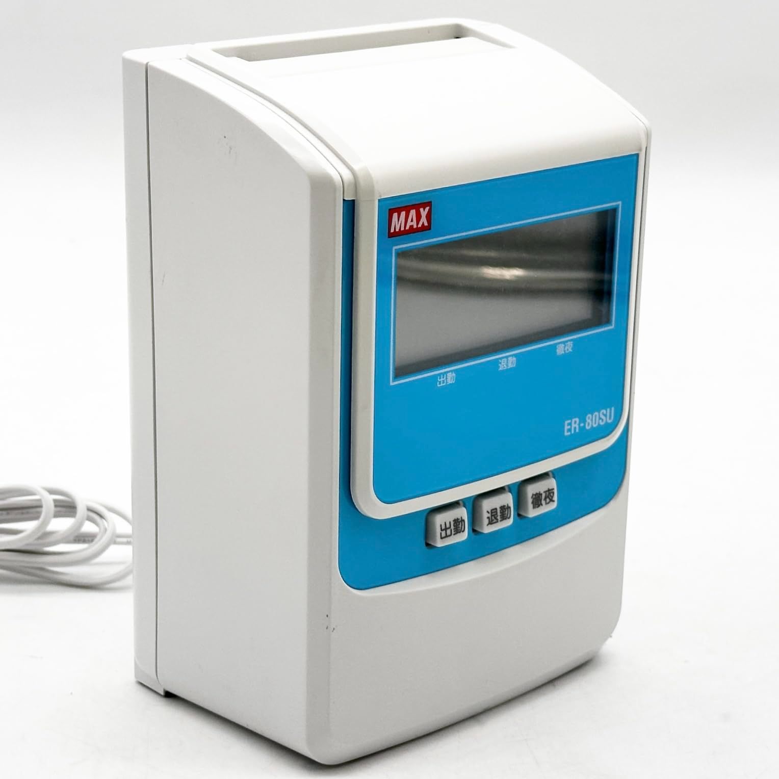 マックス 電子タイムレコーダー ER-80SU ホワイト Amazon | マックス 電子タイムレコーダー 電波時計付き ER-80SUW
