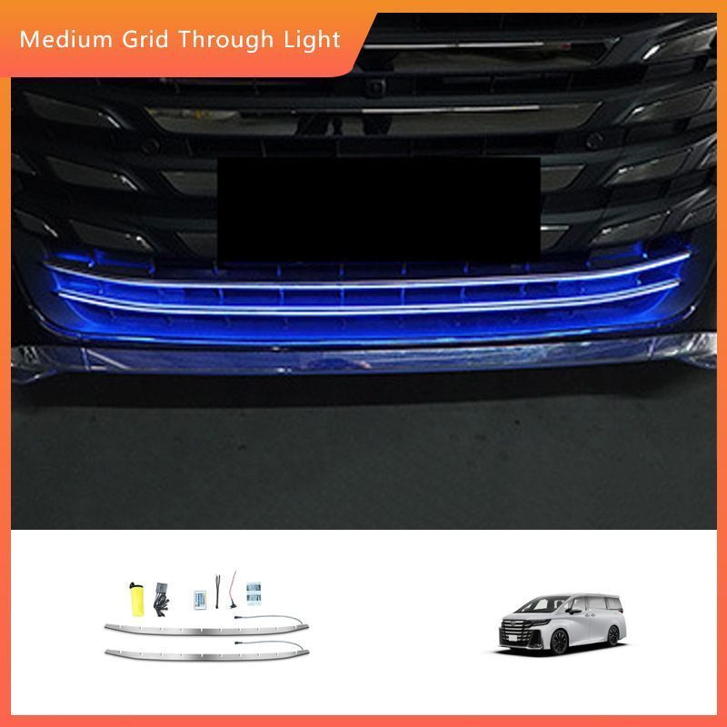 23 25年式ヴェルファイア40系 中央グリル一体型 流れるRGB貫通ライト