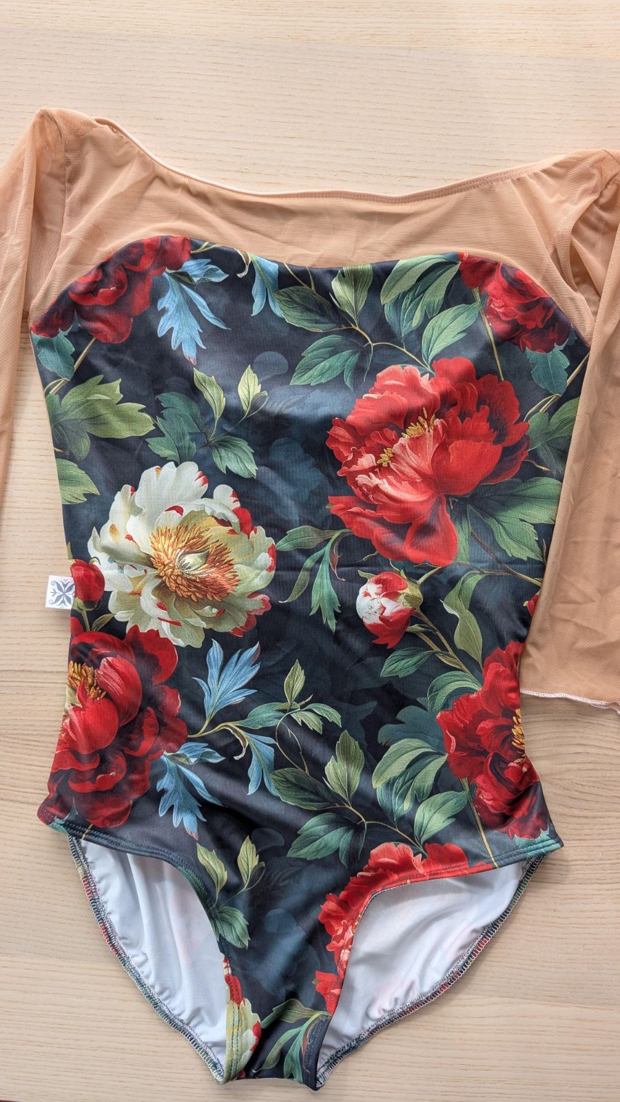 WINTER FLORAL 大人バレエレオタード サイズSM M