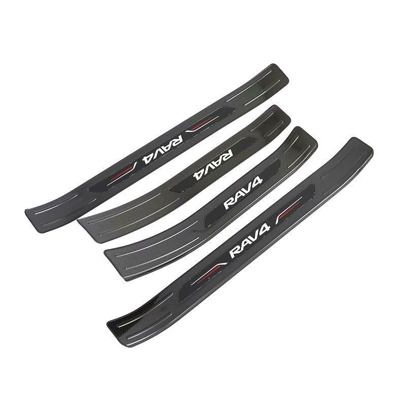 【送料無料】20-24年式RAV4 外門条 ステンレス迎賓踏板 カスタム ブラックカーボン/ブラックチタン/シルバーチタン