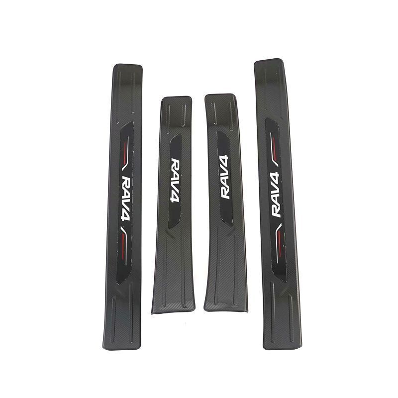 【送料無料】20-24年式RAV4 外門条 ステンレス迎賓踏板 カスタム ブラックカーボン/ブラックチタン/シルバーチタン